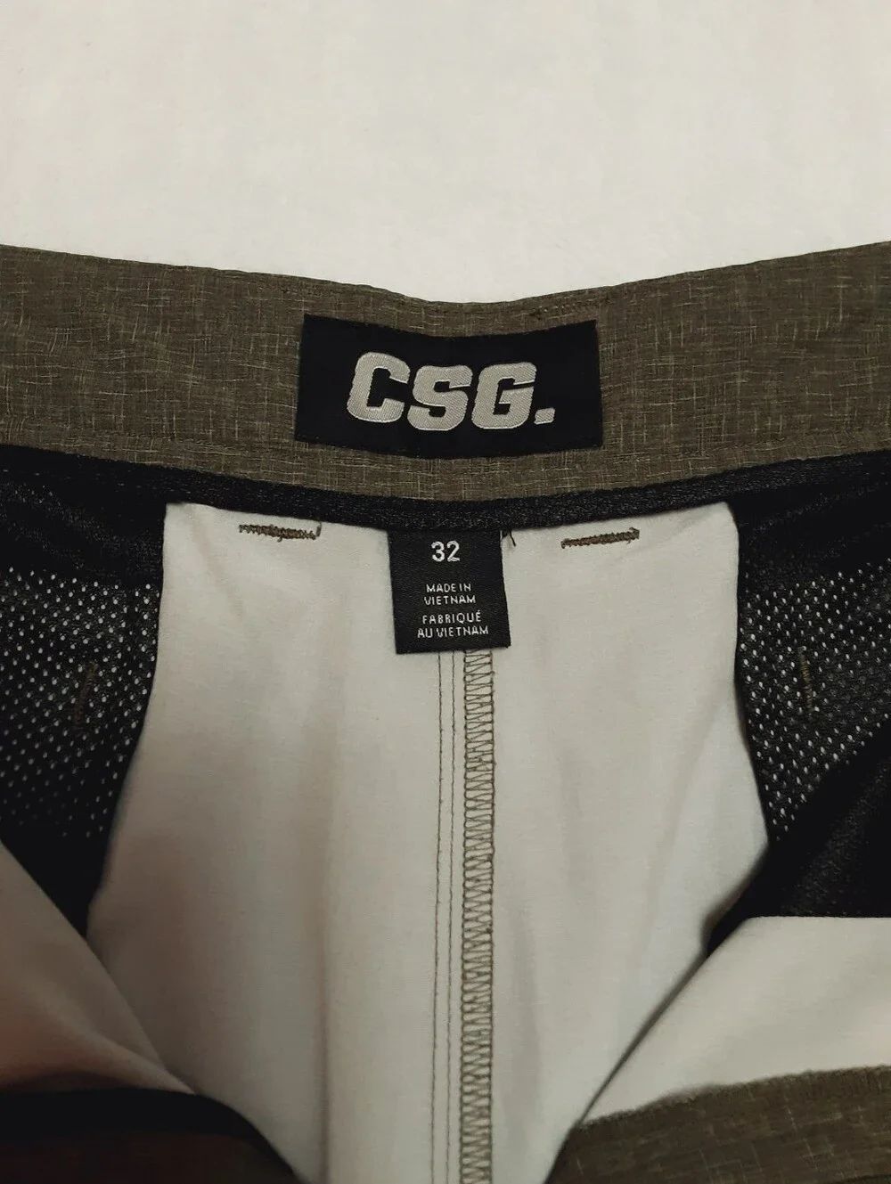 CSG Casual Golf Shorts Mens Size 32W